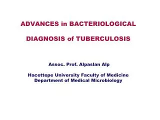 Tuberculosis in the World
