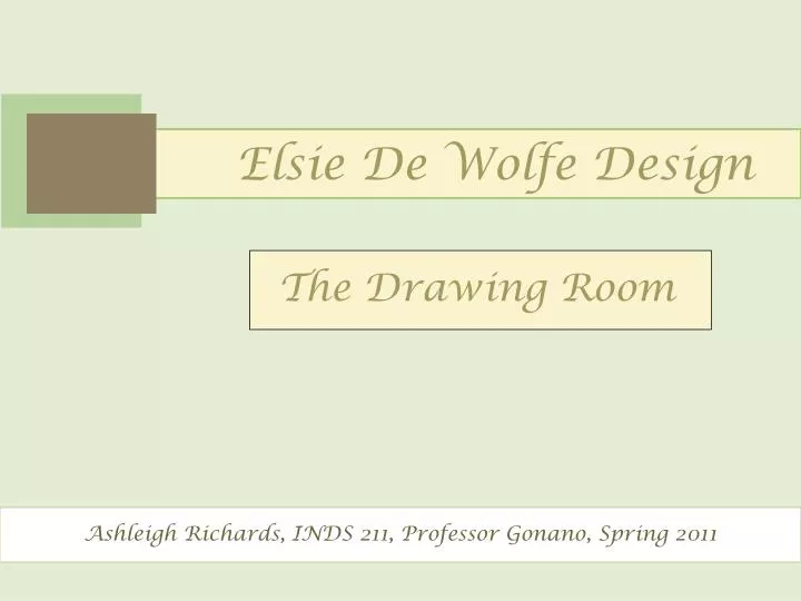 elsie de w olfe design