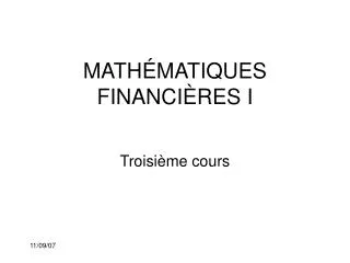 math matiques financi res i