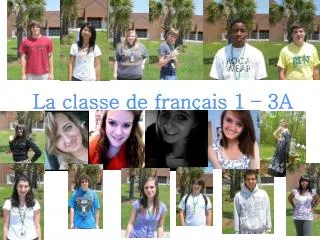 la classe de fran ais 1 3a