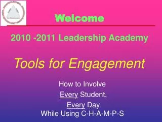 Tools for Engagement