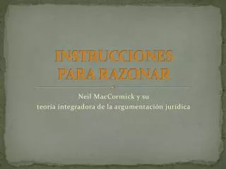 instrucciones para razonar