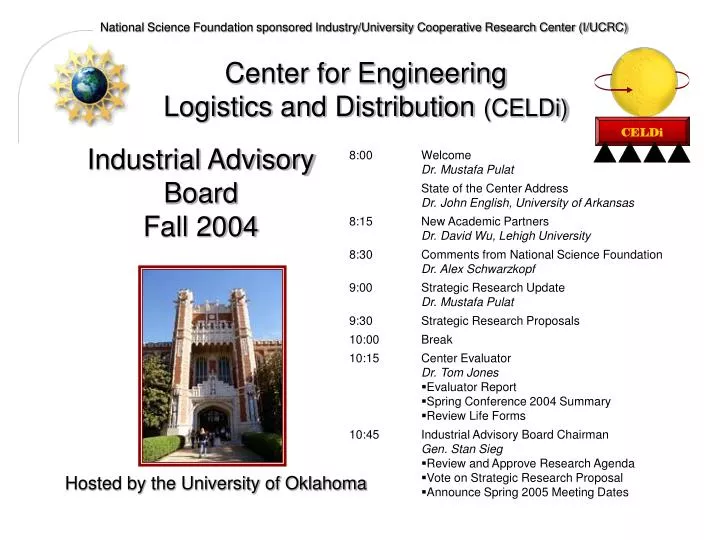 center for engineering logistics and distribution celdi
