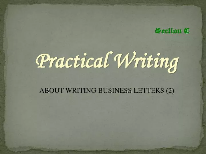 about writing business letters 2