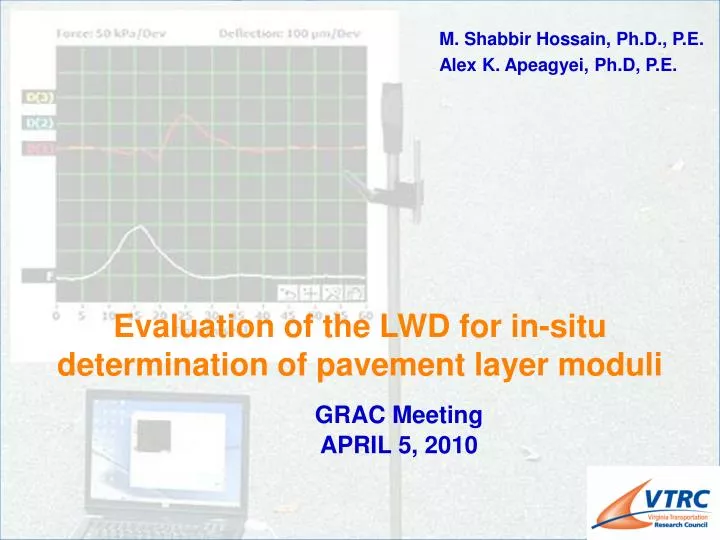 evaluation of the lwd for in situ determination of pavement layer moduli