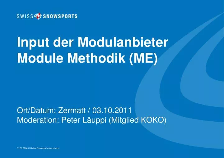 input der modulanbieter module methodik me