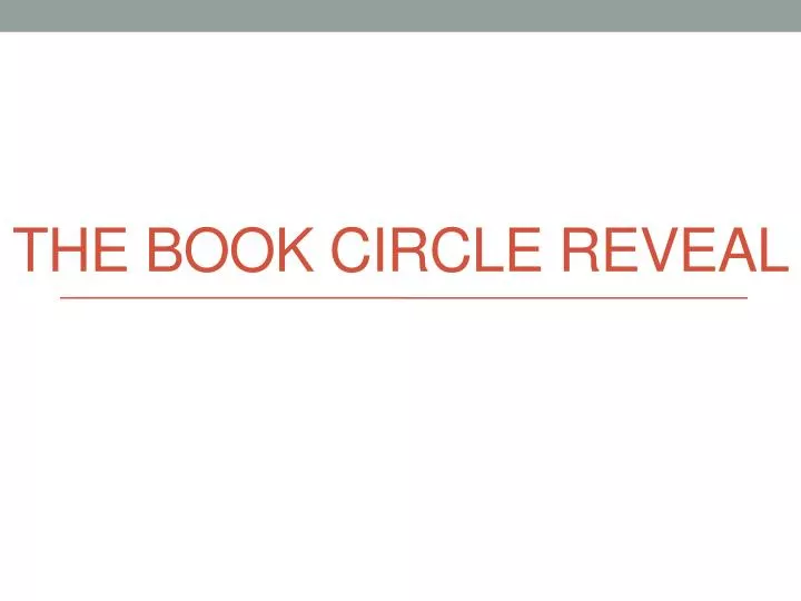 the book circle reveal