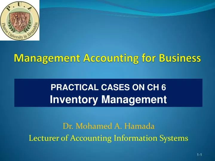 management accounting for business