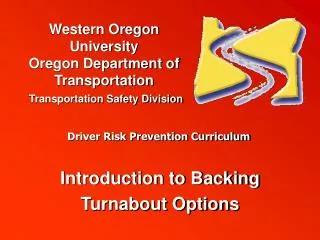 Introduction to Backing Turnabout Options