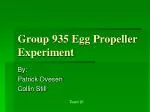 Group 935 Egg Propeller Experiment - slide 1