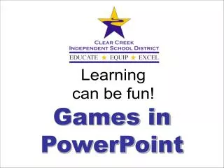 Games in PowerPoint
