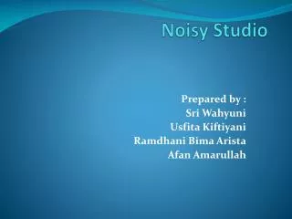 noisy studio
