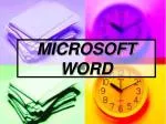 MICROSOFT WORD - slide 1