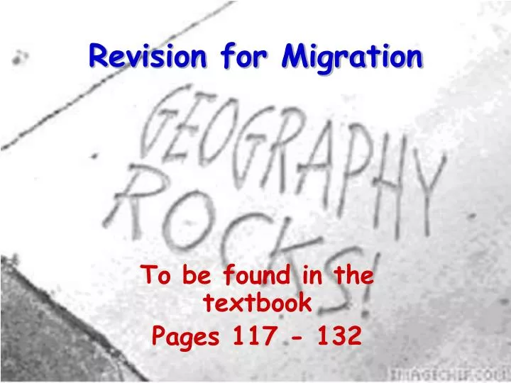 revision for migration