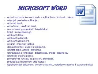 microsoft word