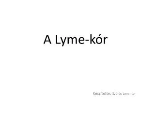 a lyme k r