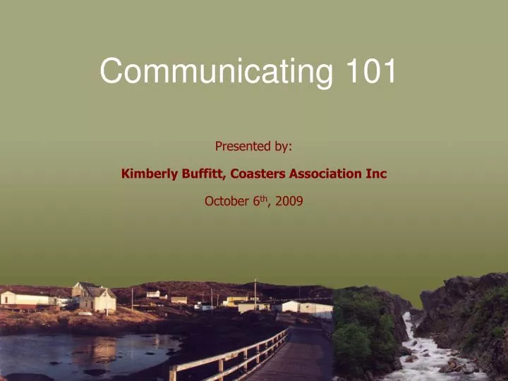 communicating 101
