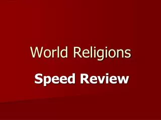 World Religions