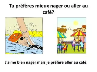 tu pr f res mieux nager ou aller au caf