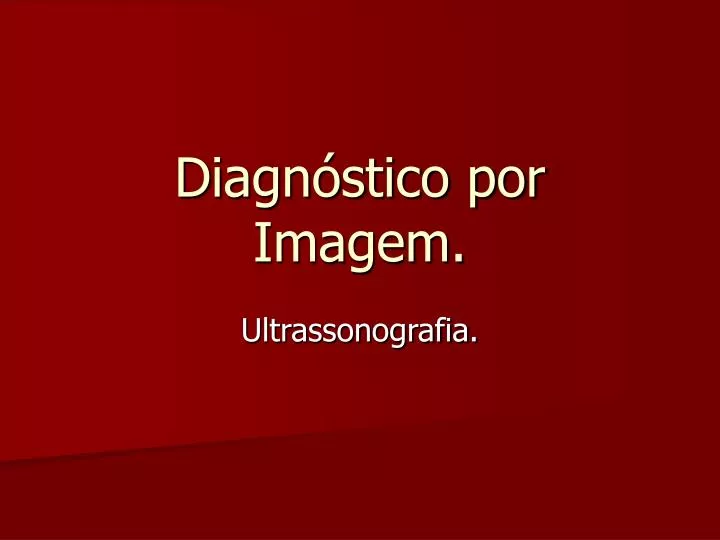 diagn stico por imagem
