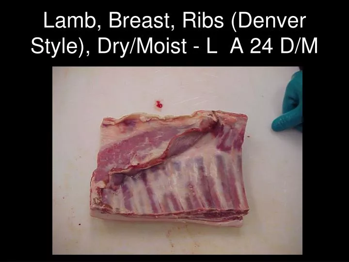 lamb breast ribs denver style dry moist l a 24 d m