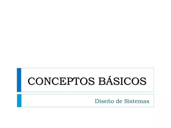 PPT - CONCEPTOS BÁSICOS PowerPoint Presentation, Free Download - ID:5449093