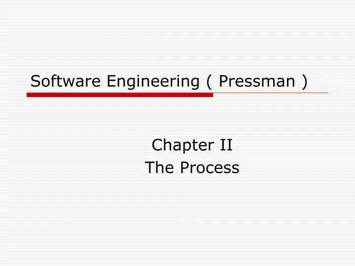 software engineering pressman