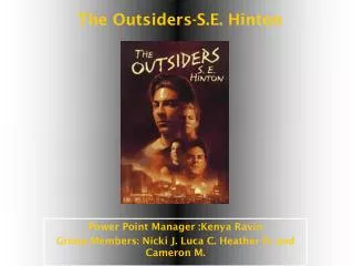 The Outsiders-S.E. Hinton