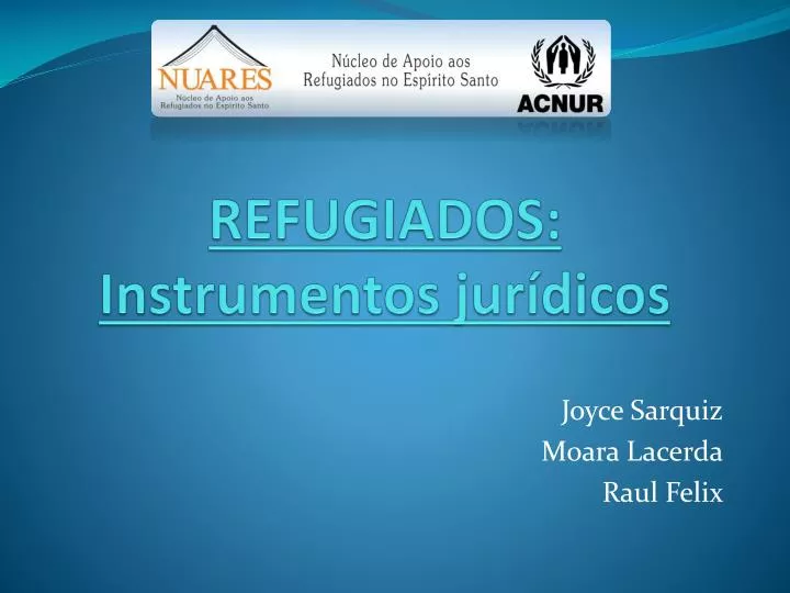refugiados instrumentos jur dicos