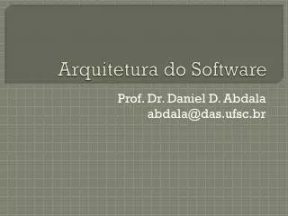 arquitetura do software