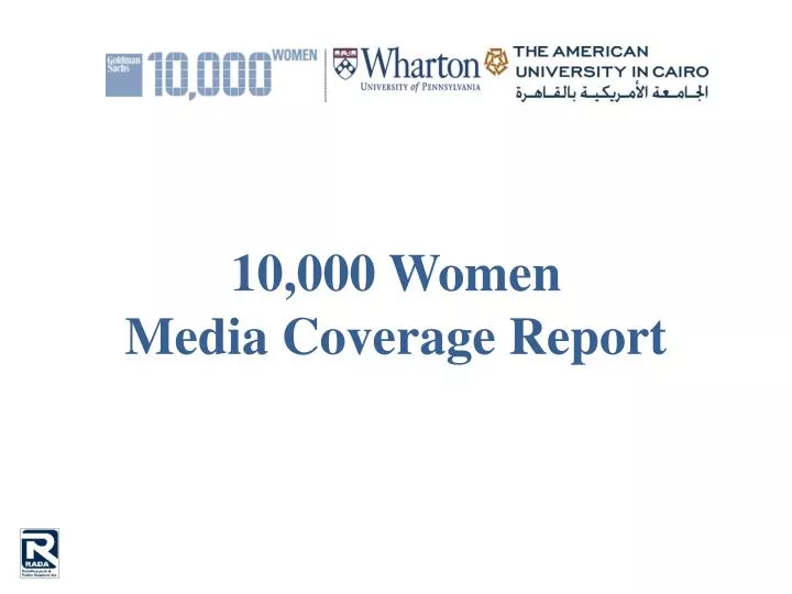 10 000 women media coverage report