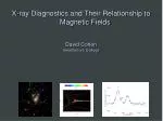 X-ray Diagnostics and Their Relationship to Magnetic Fields - slide 1