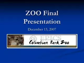ZOO Final Presentation