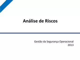 an lise de riscos