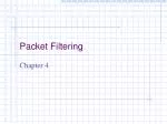 Packet Filtering - slide 1