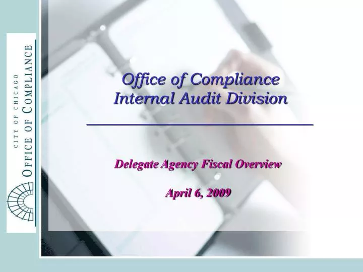 office of compliance internal audit division