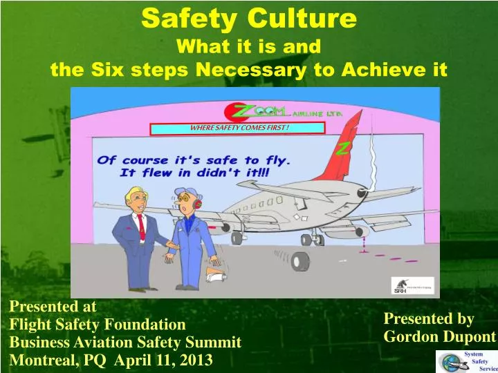 safety culture what it is and the six steps necessary to achieve it