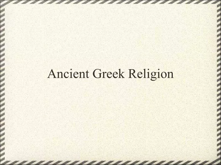 ancient greek religion