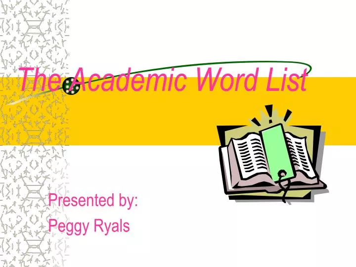 the academic word list