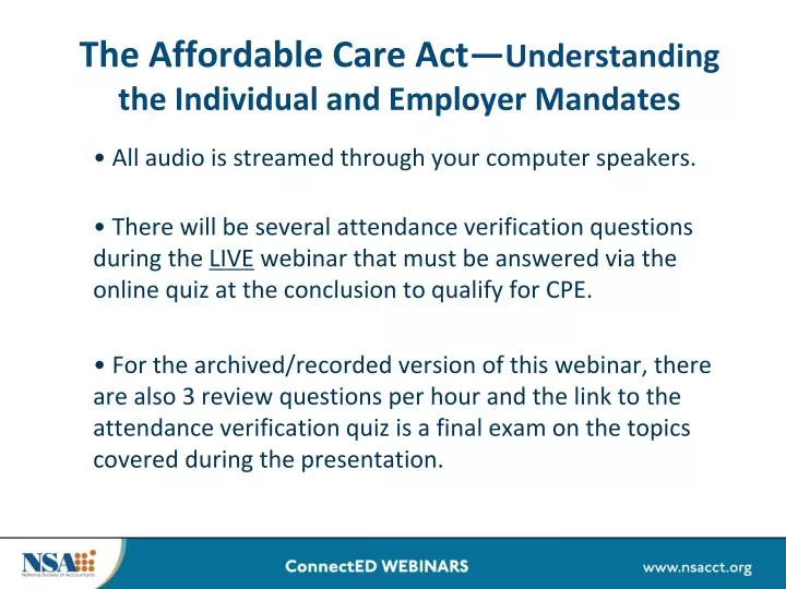 the affordable care act understanding the individual and employer mandates