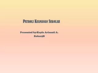 patroli keamanan sekolah