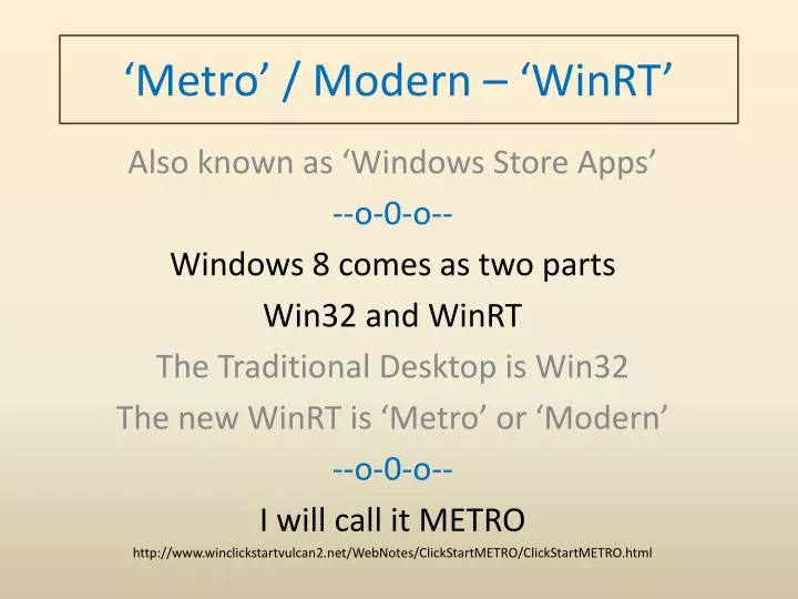 metro modern winrt