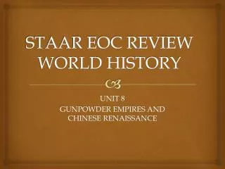 staar eoc review world history