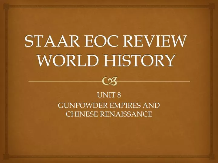 staar eoc review world history
