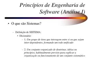 princ pios de engenharia de software an lise i