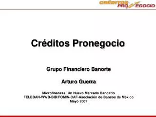 cr ditos pronegocio