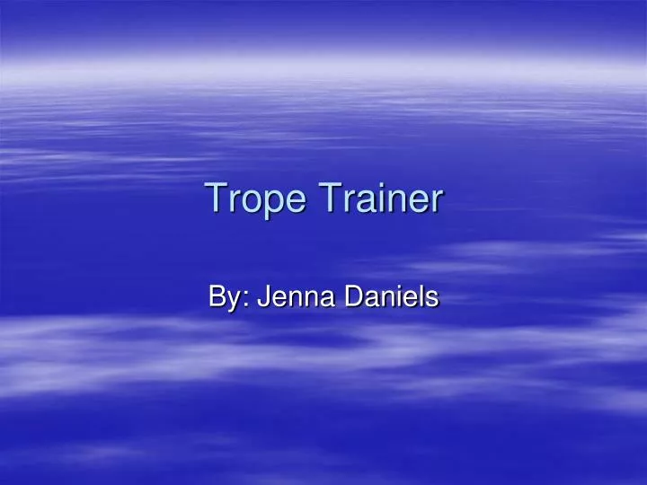 trope trainer