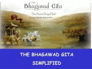 THE BHAGAWAD GITA SIMPLIFIED