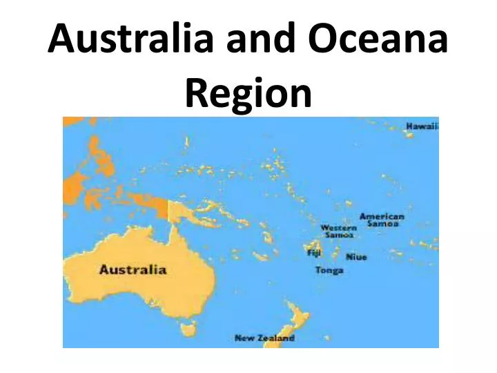 australia and oceana region
