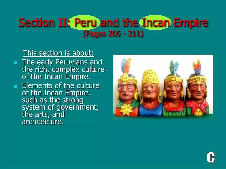 section ii peru and the incan empire pages 206 211